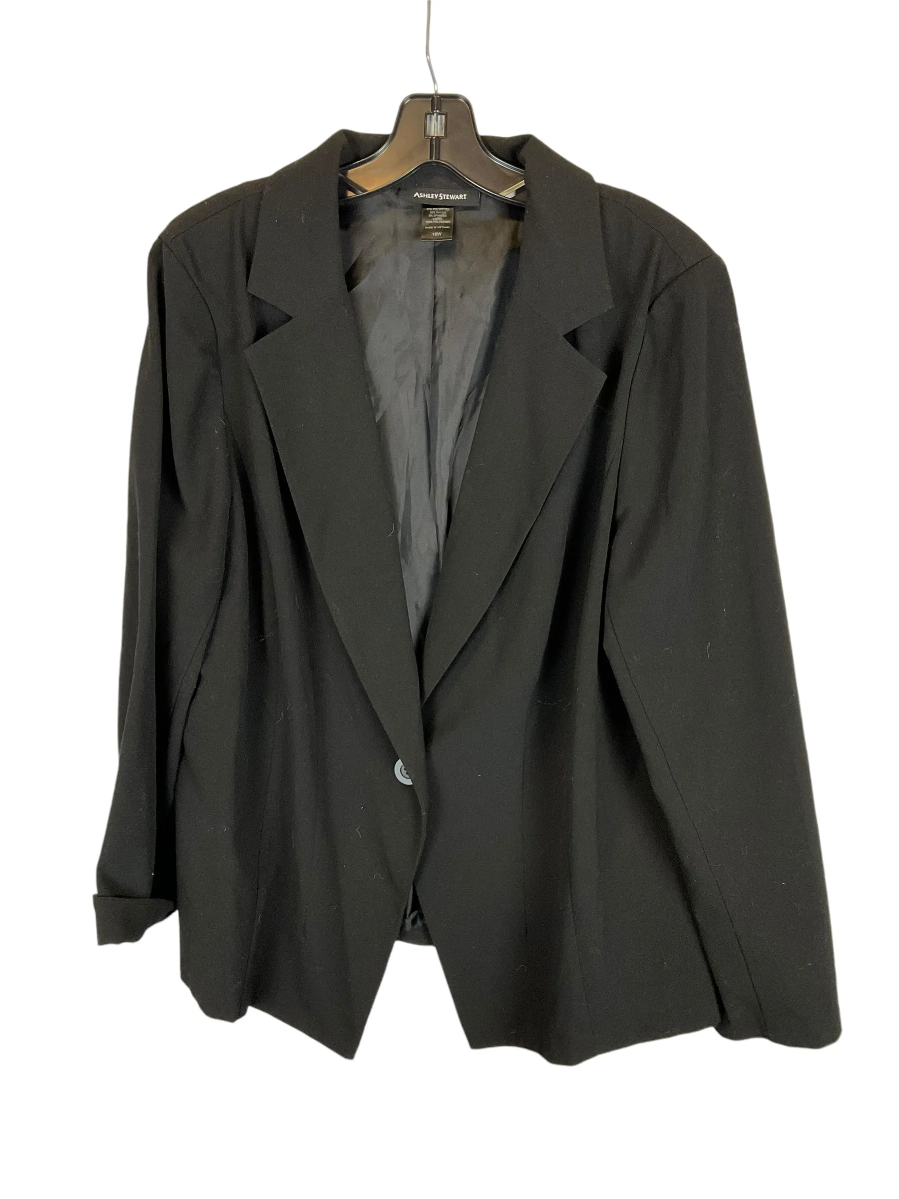 Blazer By Ashley Stewart In Black, Size: 16
