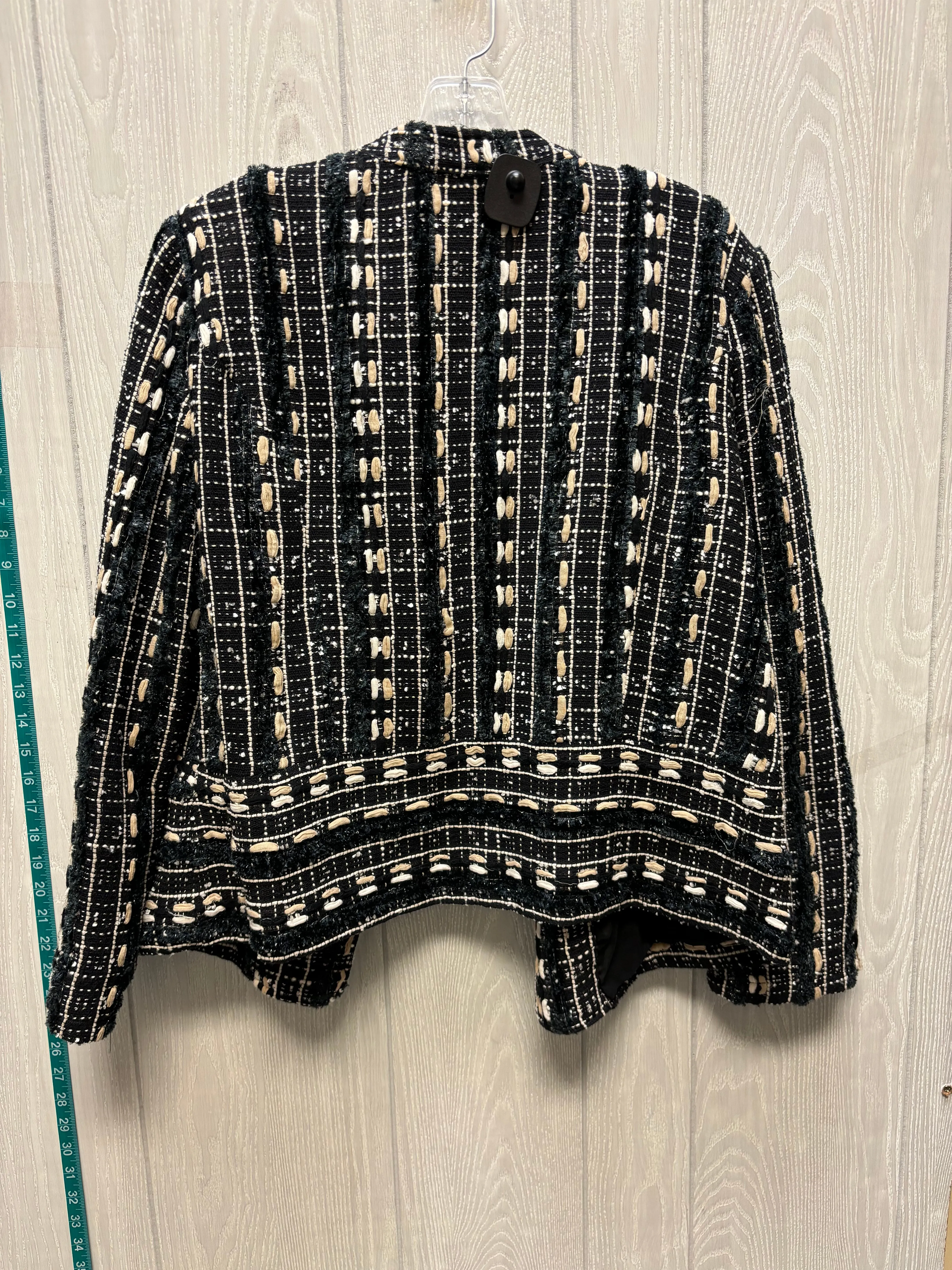 Blazer By Chicos In Black & Cream, Size: Xl