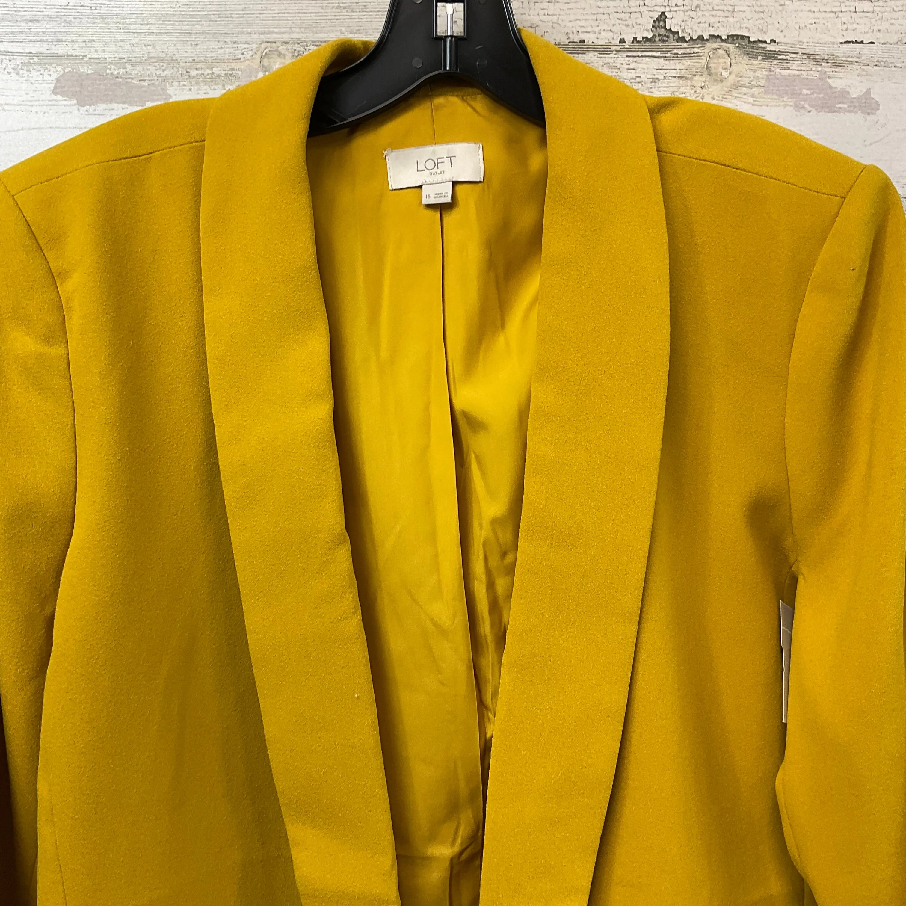 Blazer By Loft In Gold, Size: Xl