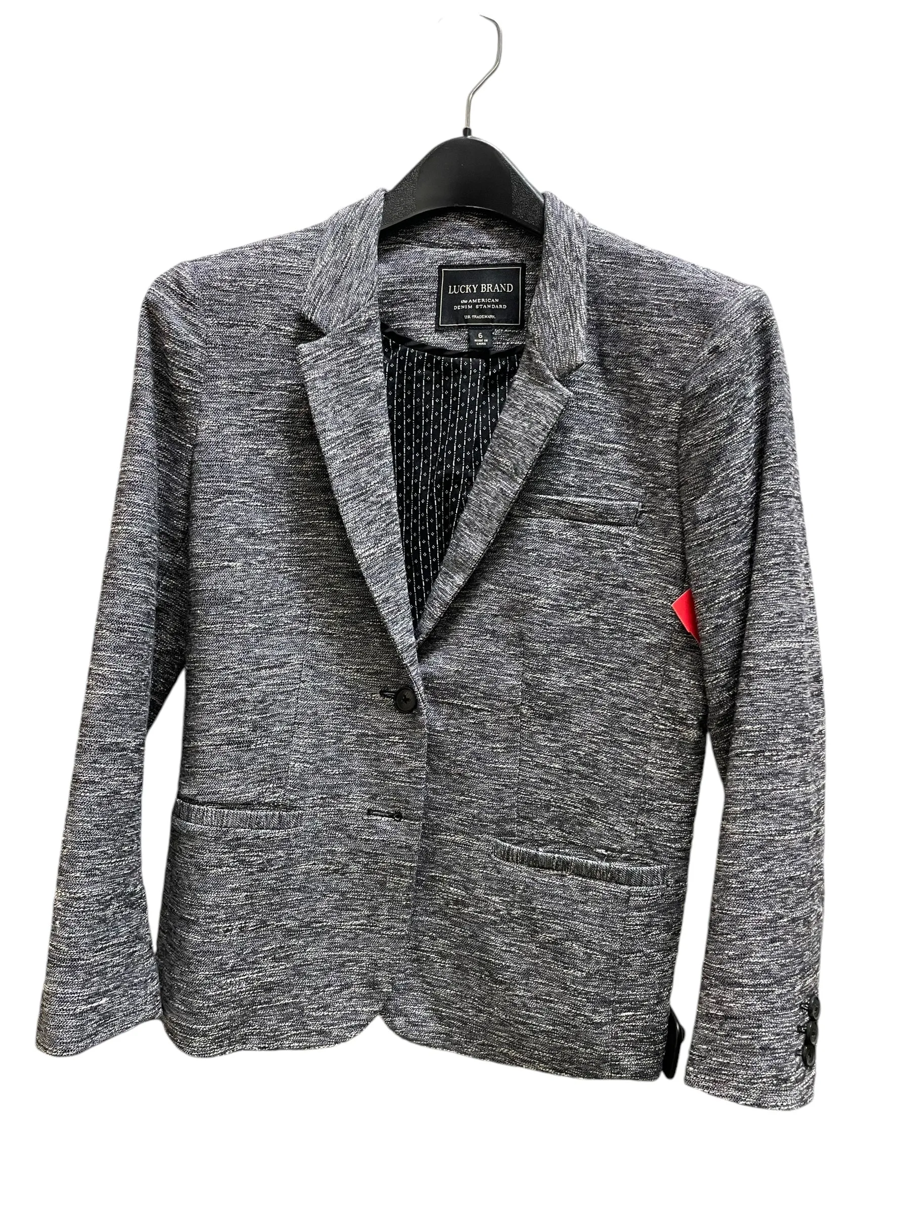 Blazer By Lucky Brand In Grey, Size: S