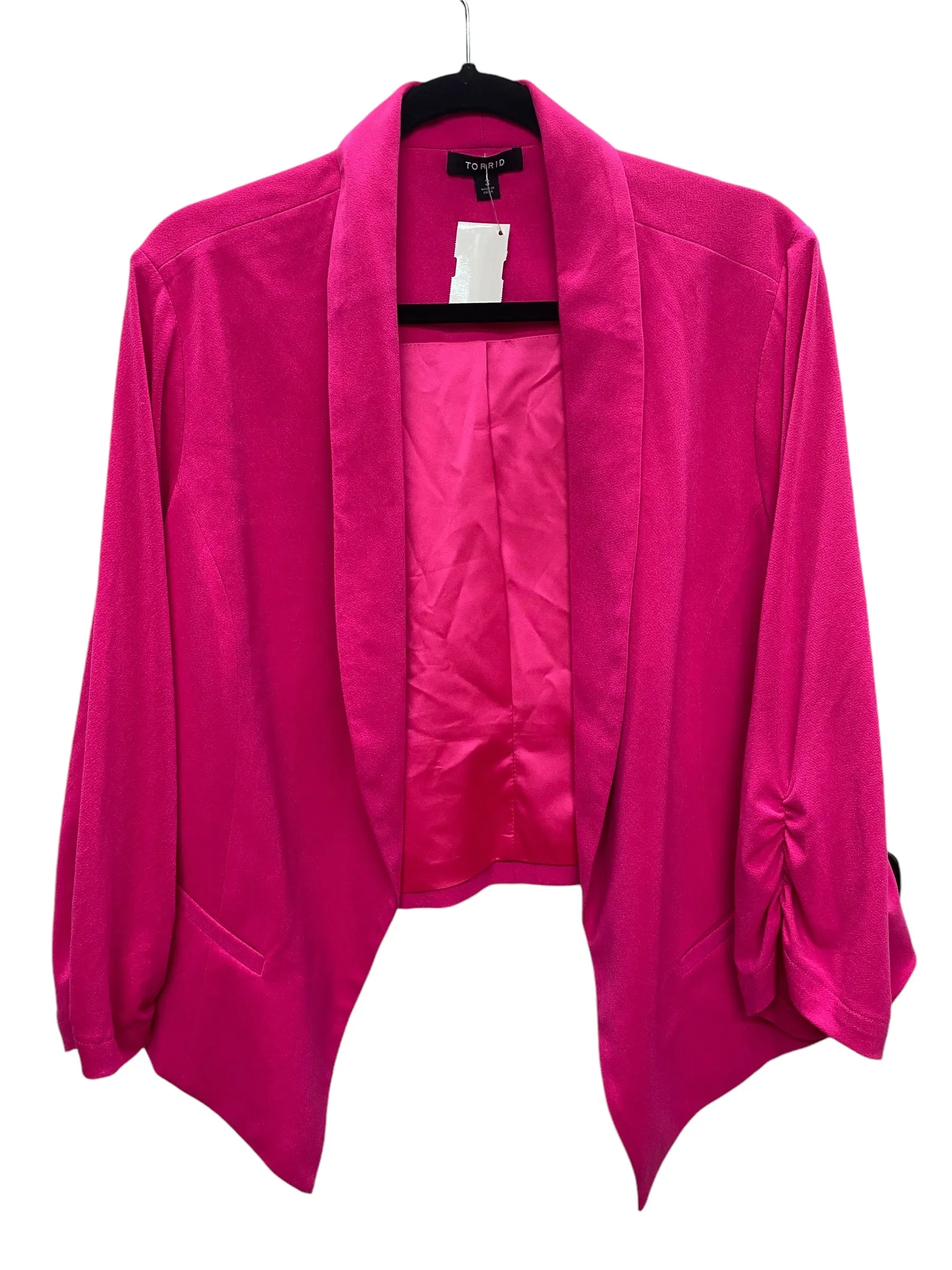 Blazer By Torrid In Pink, Size: 3x