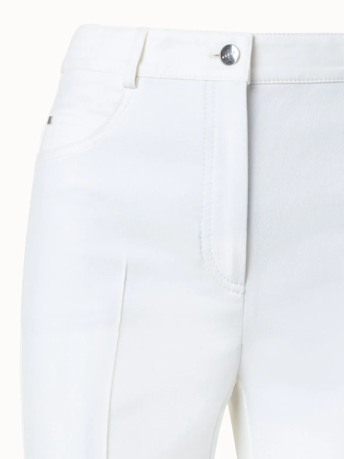Bootcut Cotton Silk Stretch Double-Face Pants