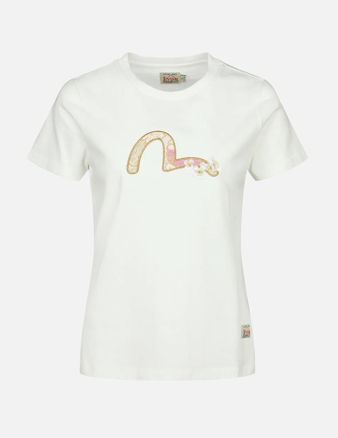 Brocade Seagull Appliqué T-shirt