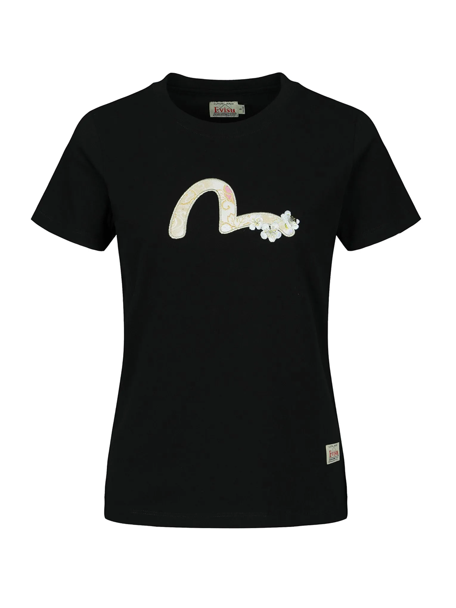 Brocade Seagull Appliqué T-shirt