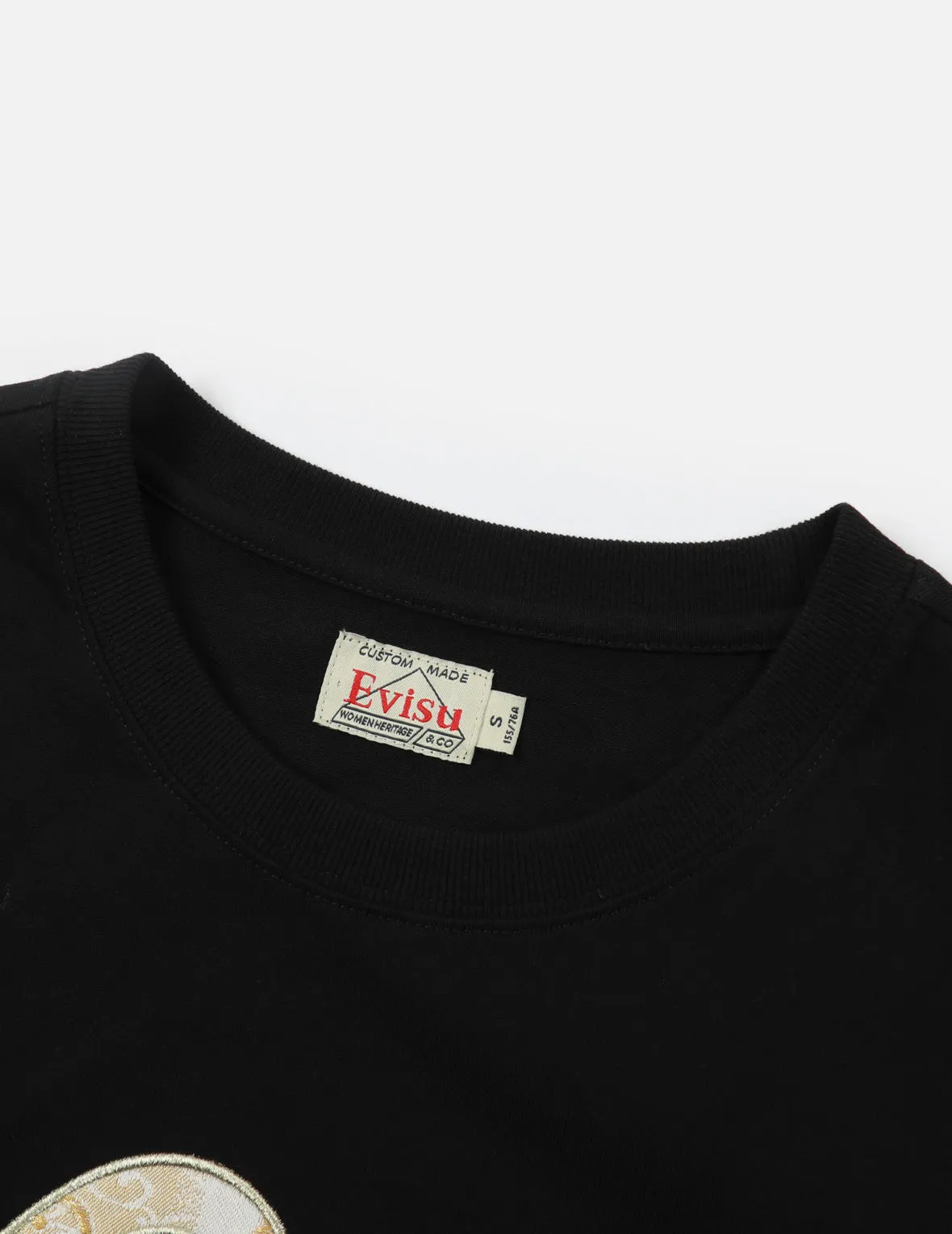 Brocade Seagull Appliqué T-shirt