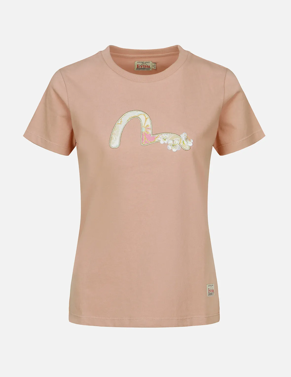 Brocade Seagull Appliqué T-shirt