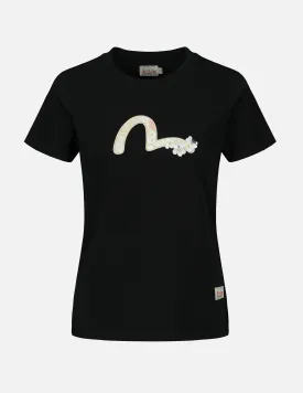 Brocade Seagull Appliqué T-shirt