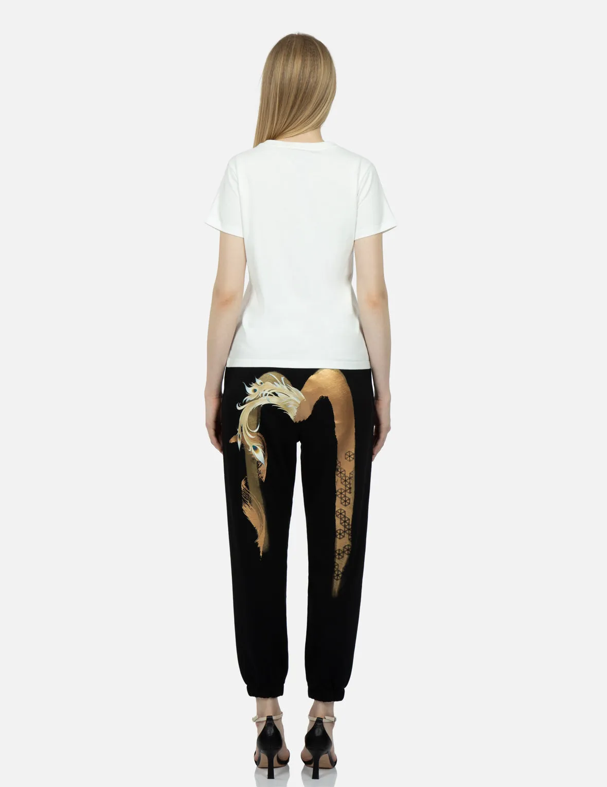 Brocade Seagull Appliqué T-shirt
