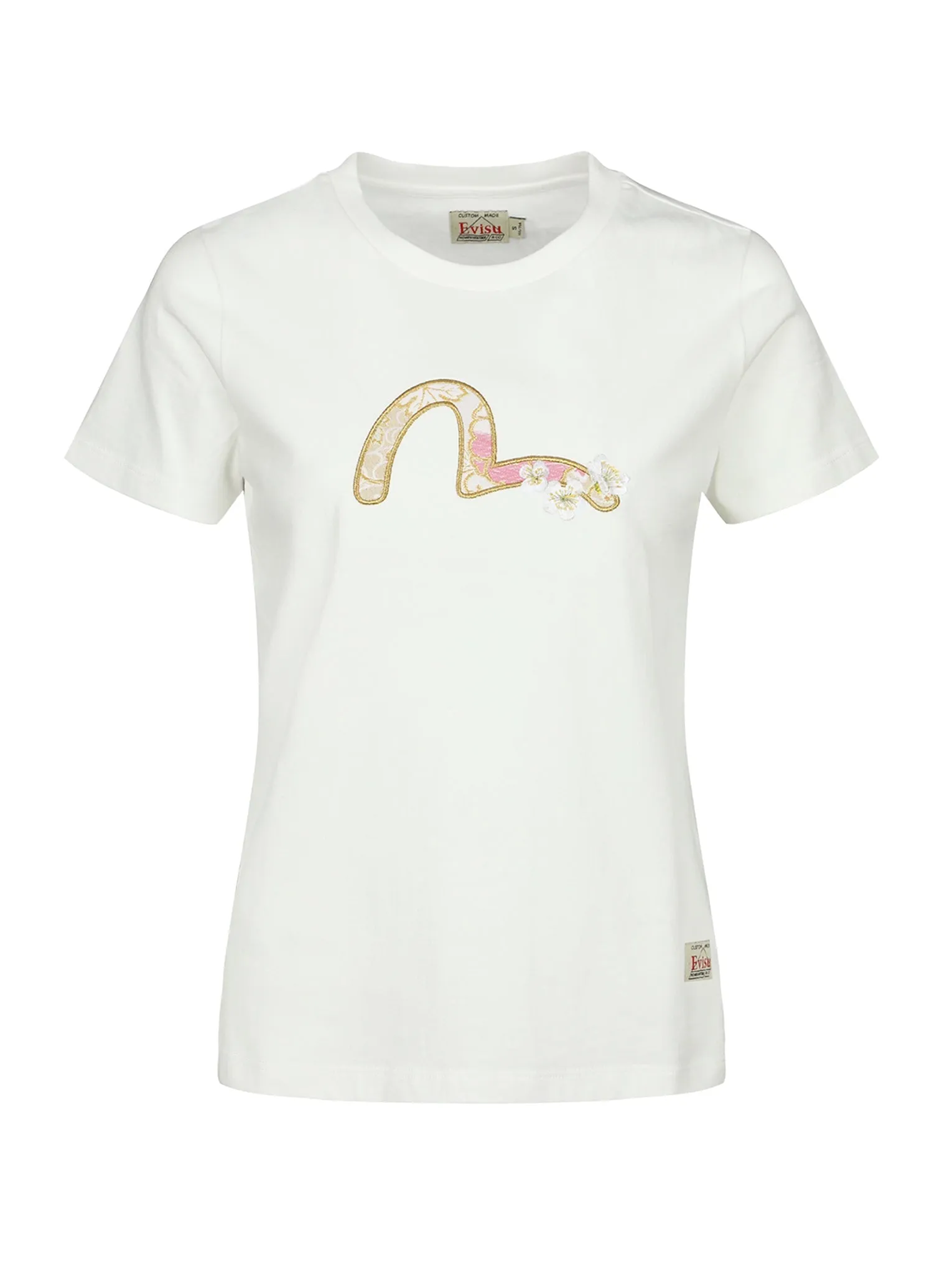 Brocade Seagull Appliqué T-shirt