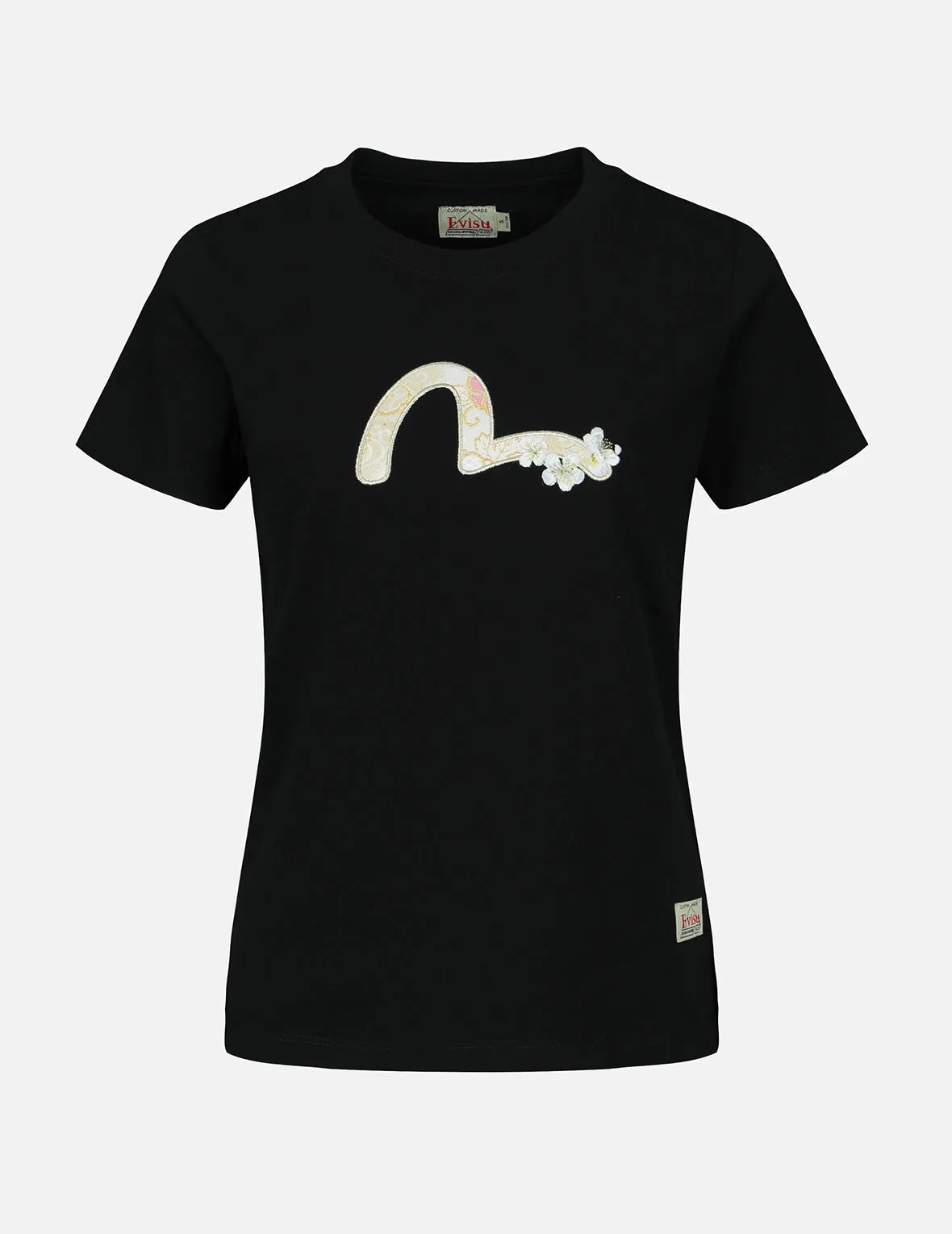 Brocade Seagull Appliqué T-shirt