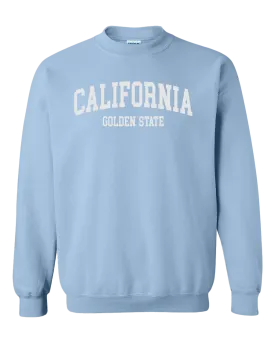 California Arch Crewneck Sweatshirt - Light Blue