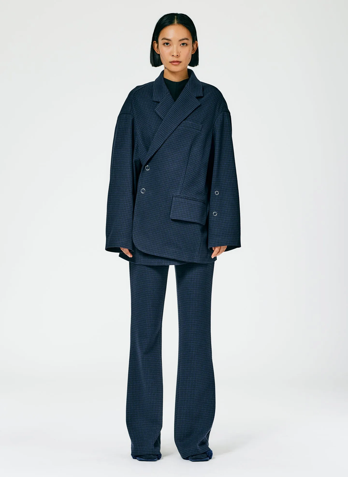 Camille Check Liam Snap Blazer