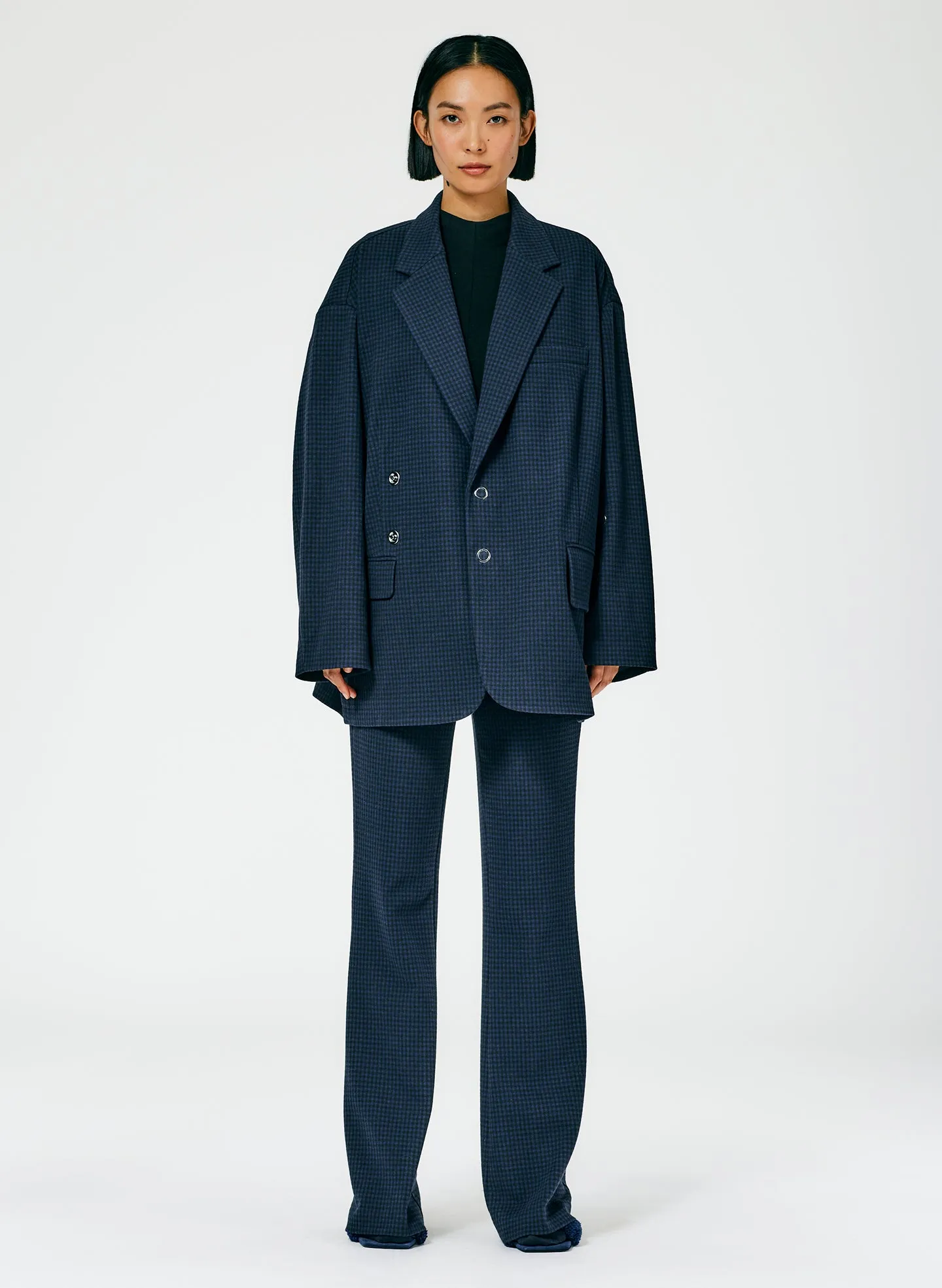 Camille Check Liam Snap Blazer