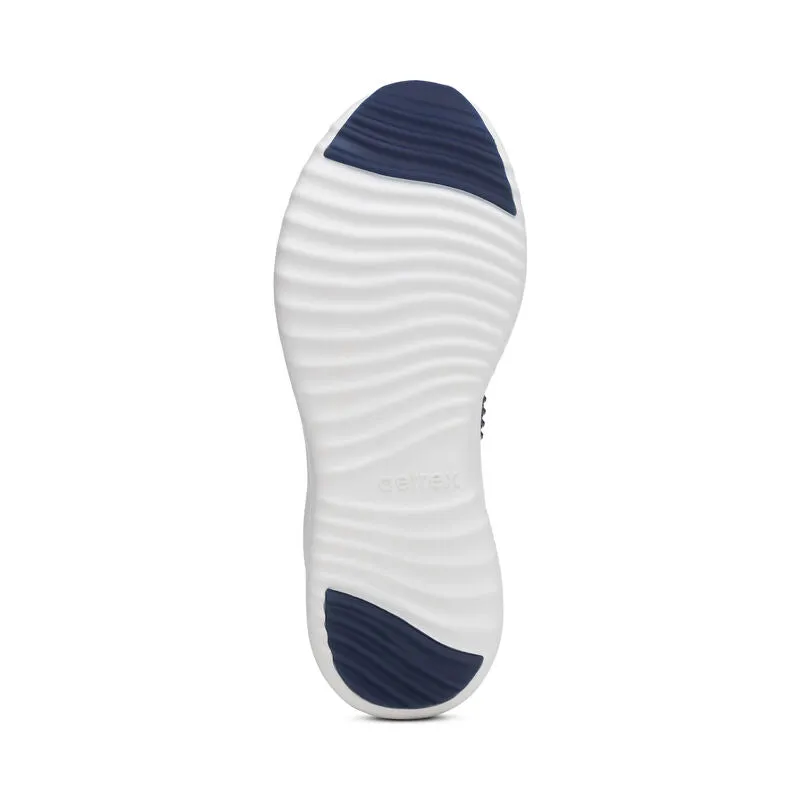 Carly Lace Up Sneaker in Navy Sparkle
