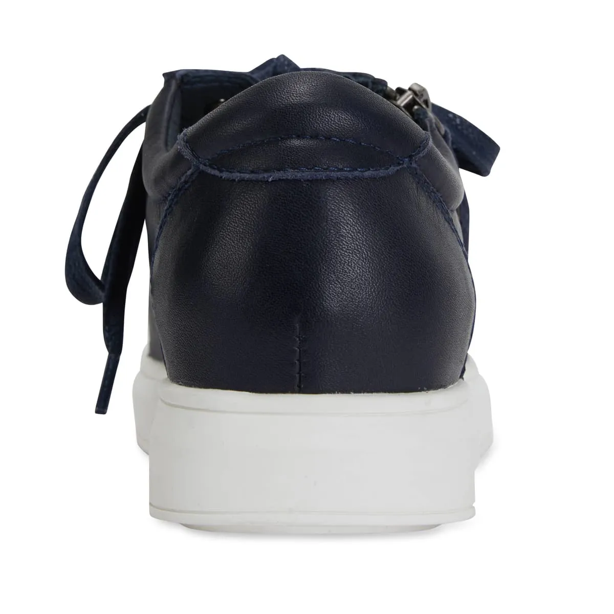 Carson Sneaker in Navy Leather