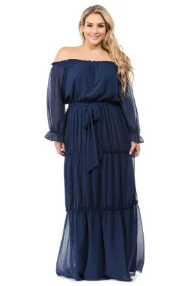 Chiffon Tiered Maxi
