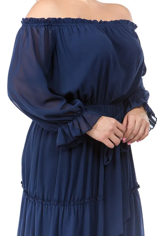 Chiffon Tiered Maxi