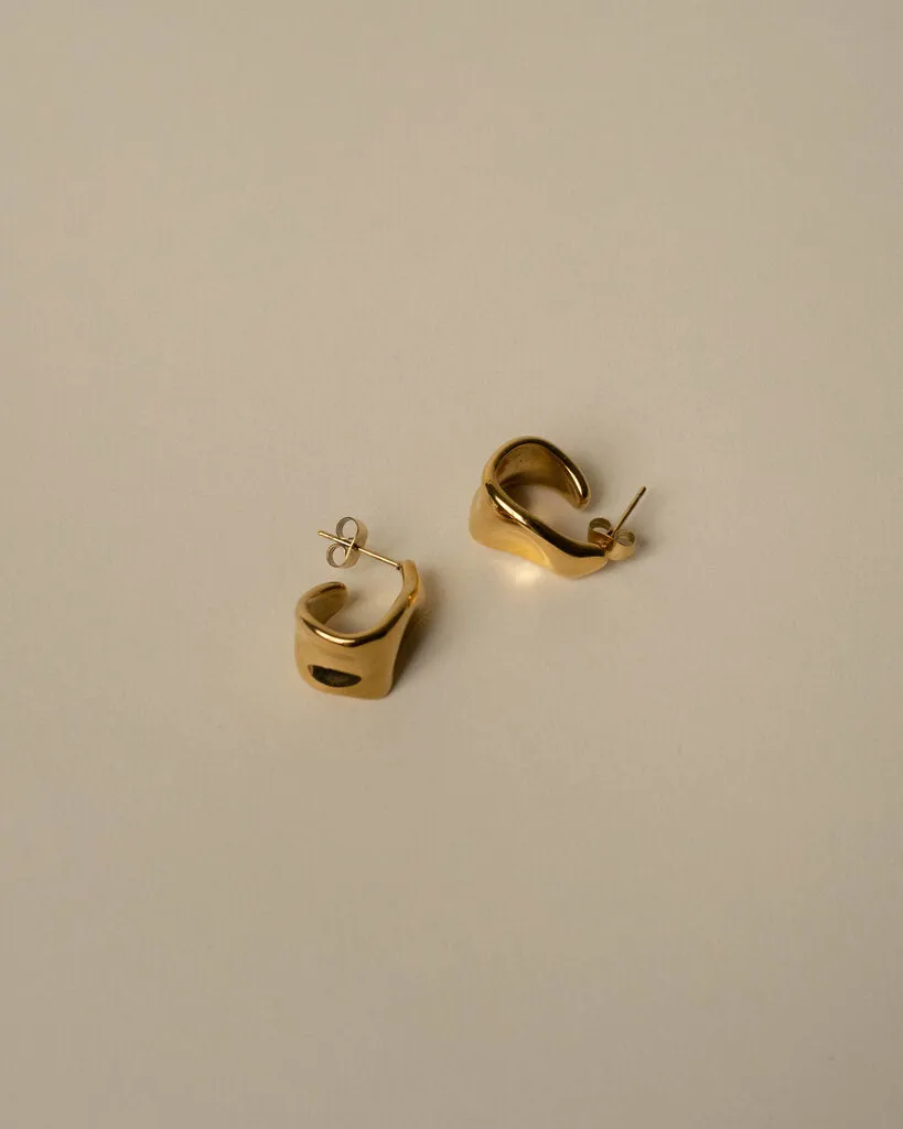 Chunky Organic C Hoops