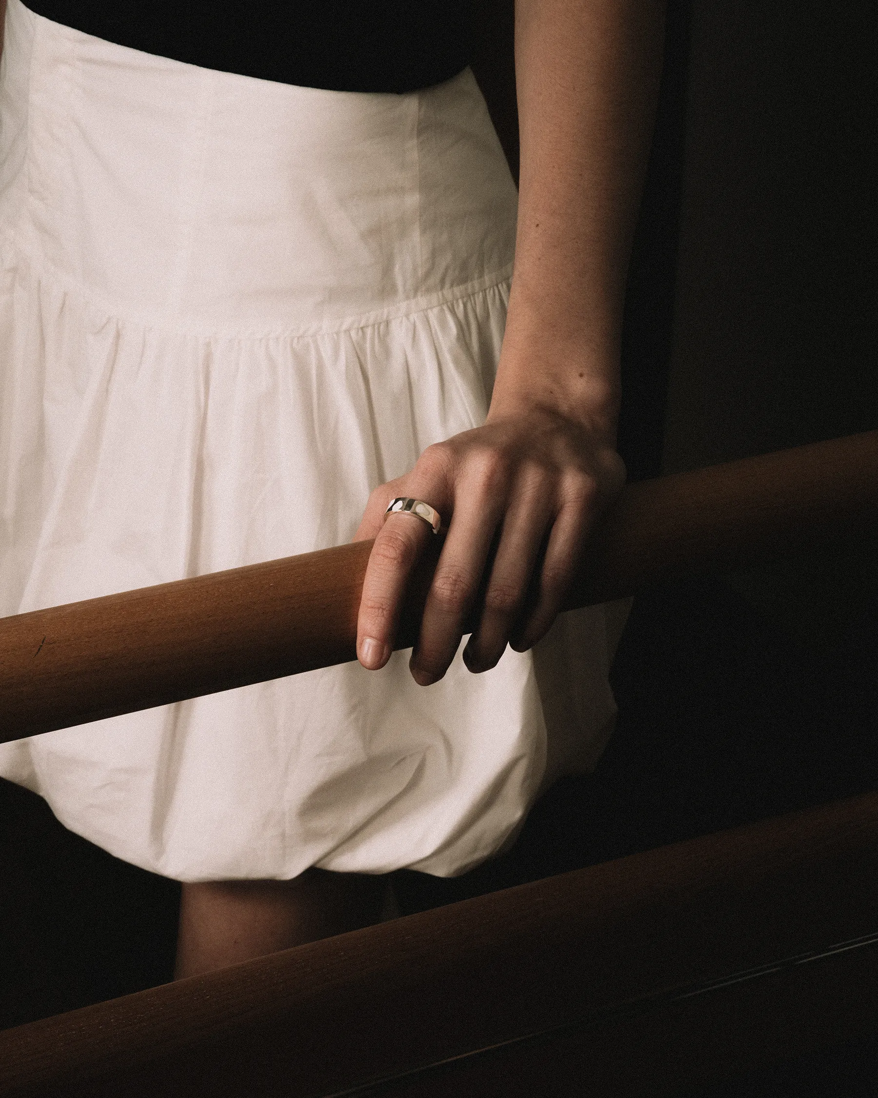 Classic Band Ring - White