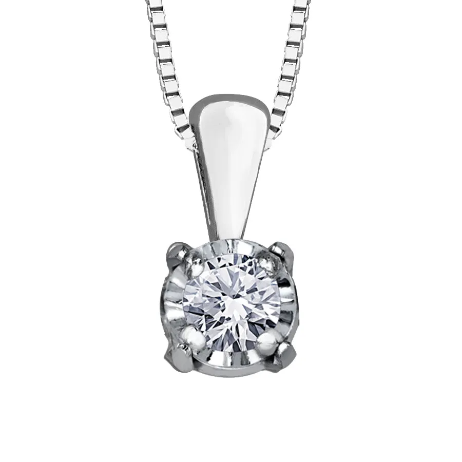 Classic Diamond Solitaire Pendant