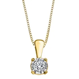 Classic Diamond Solitaire Pendant