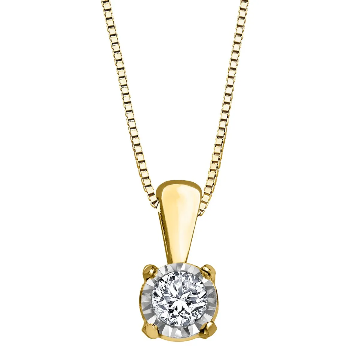 Classic Diamond Solitaire Pendant