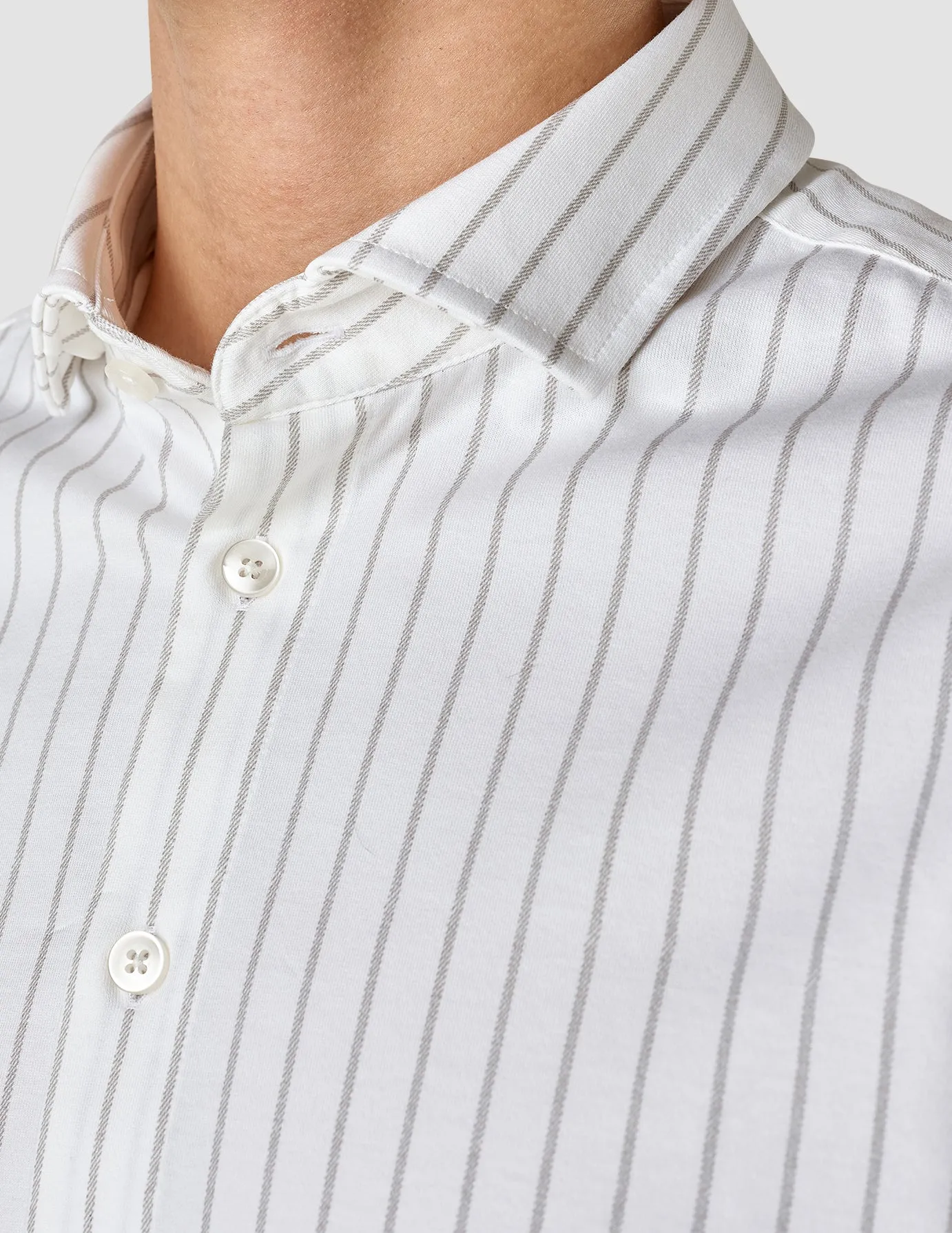 Classic Shirt Limestone Stripes Slim