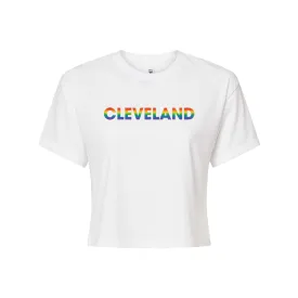 Cleveland  - Pride Front - Women's Boutique Crop