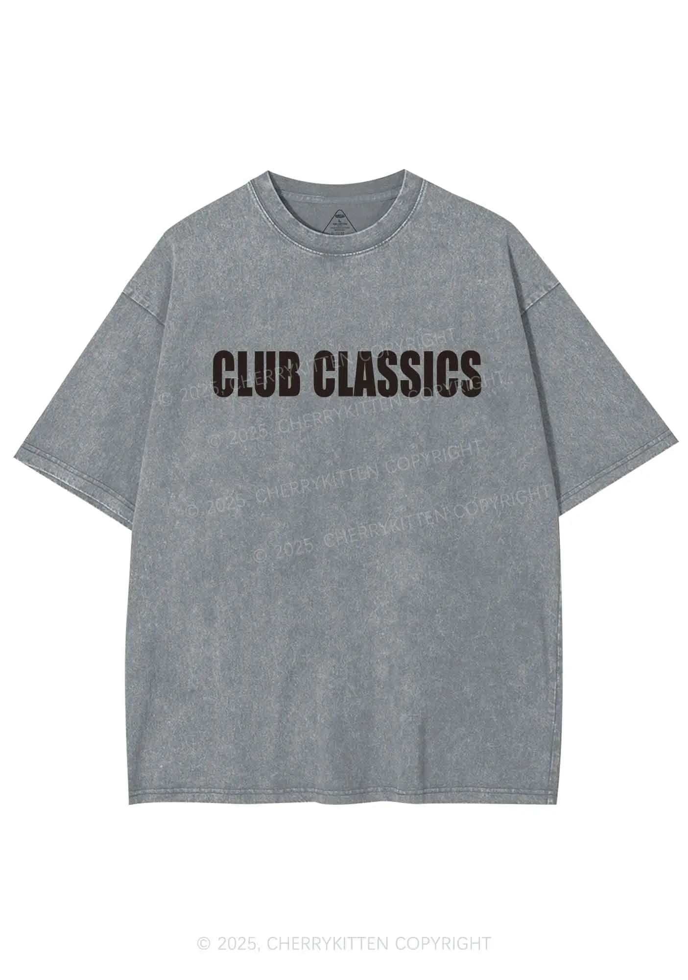 Club Classics Y2K Shirts Washed Tee Cherrykitten