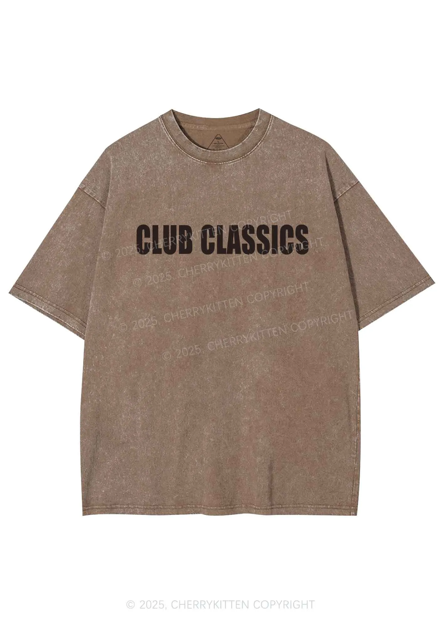 Club Classics Y2K Shirts Washed Tee Cherrykitten