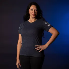 Club Member - Women's Basic Slim Fit T-Shirt- Heather Navy