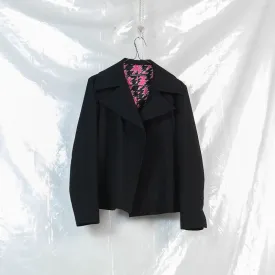 contrast lining open peacoat