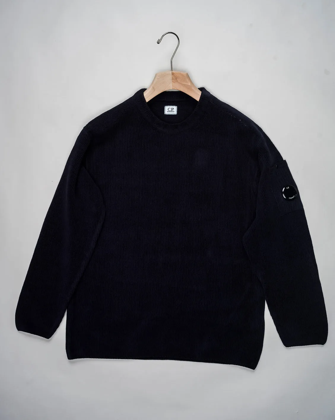 C.P. Company Cotton Chenille Crew Neck / Total Eclipse