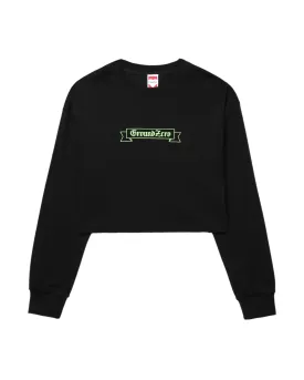Cropped Logo-Print Sweatshirt