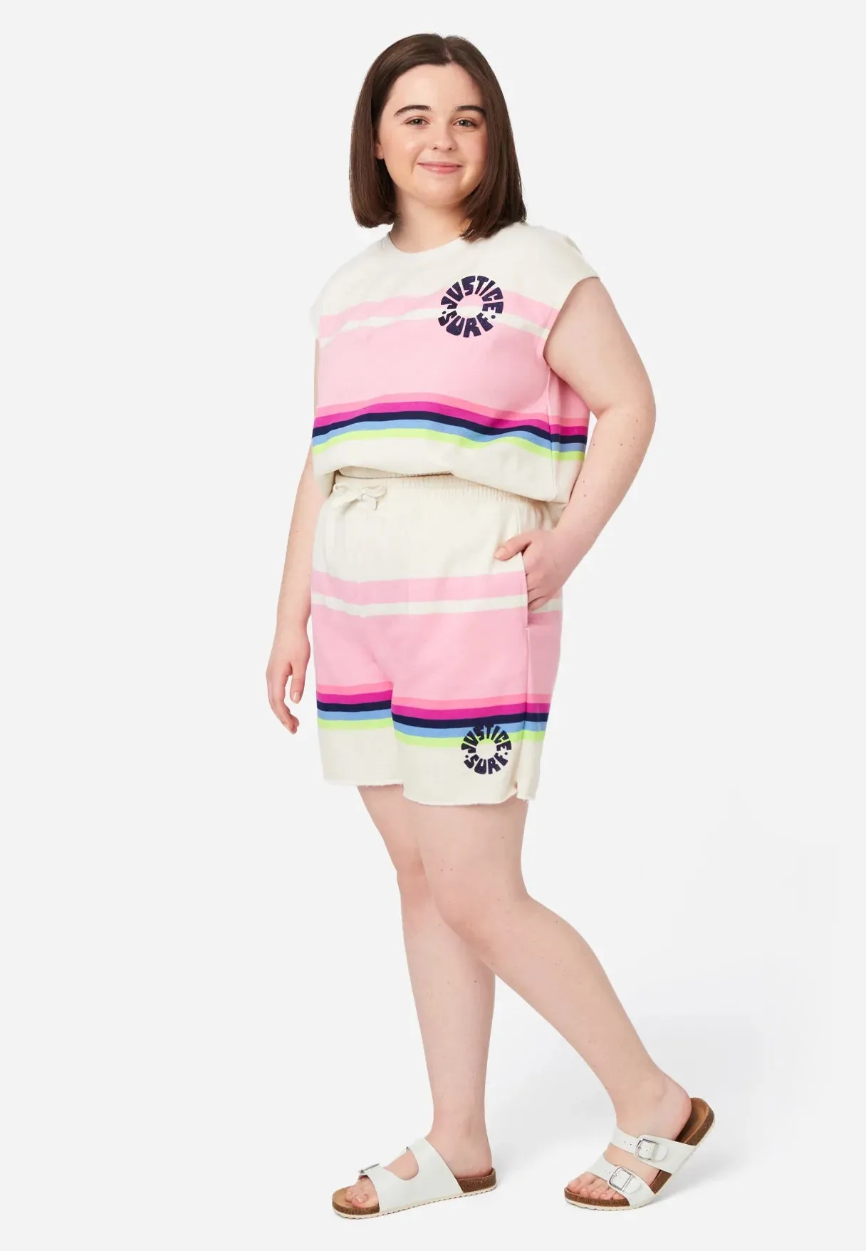 Cropped Short Sleeve Sweatshirt