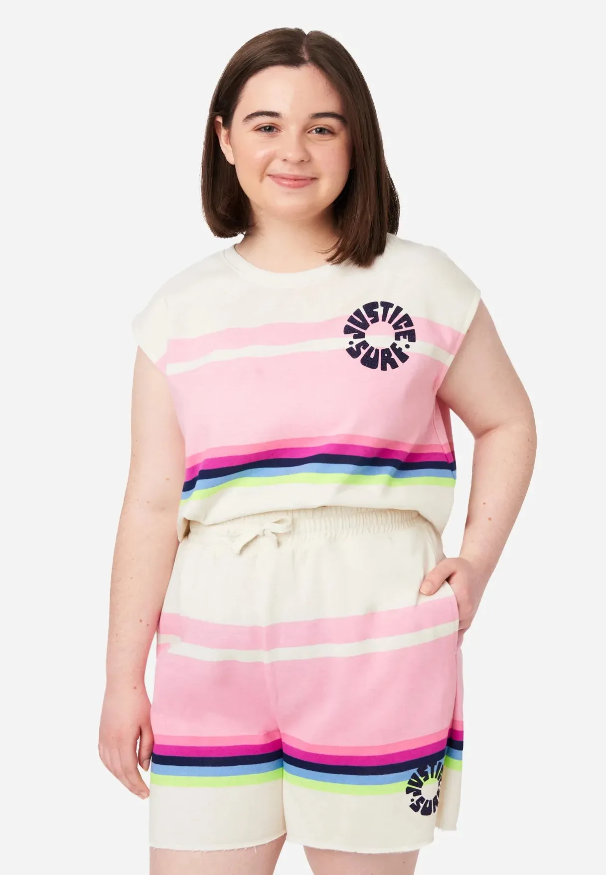 Cropped Short Sleeve Sweatshirt