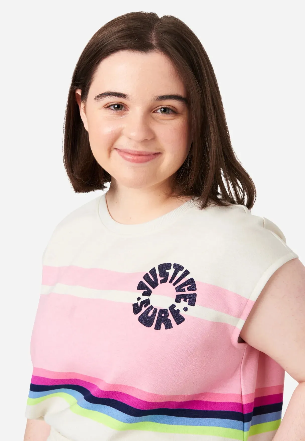 Cropped Short Sleeve Sweatshirt