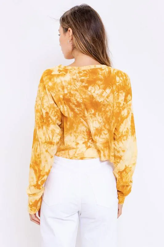 Cropped Tie Dye Top
