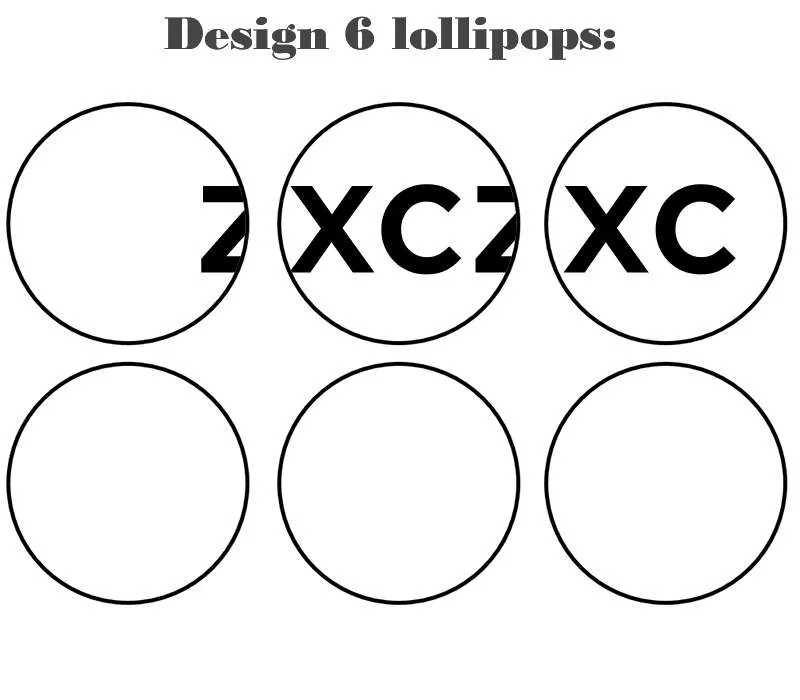 Customize your own 2D ball style edible image lollipop