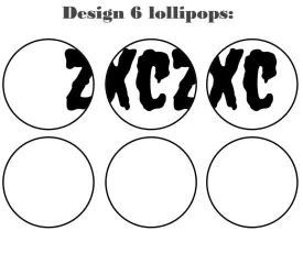 Customize your own 2D ball style edible image lollipop