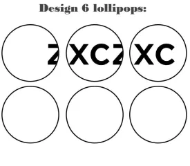Customize your own 2D ball style edible image lollipop