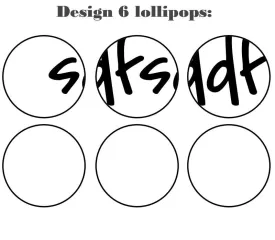 Customize your own 2D ball style edible image lollipop