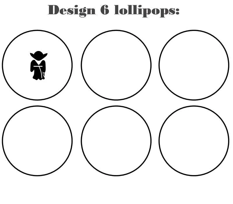 Customize your own 2D ball style edible image lollipop