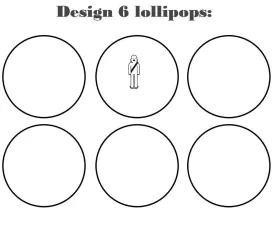 Customize your own 2D ball style edible image lollipop