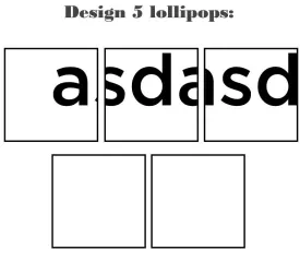 Customize your own square style edible image lollipop