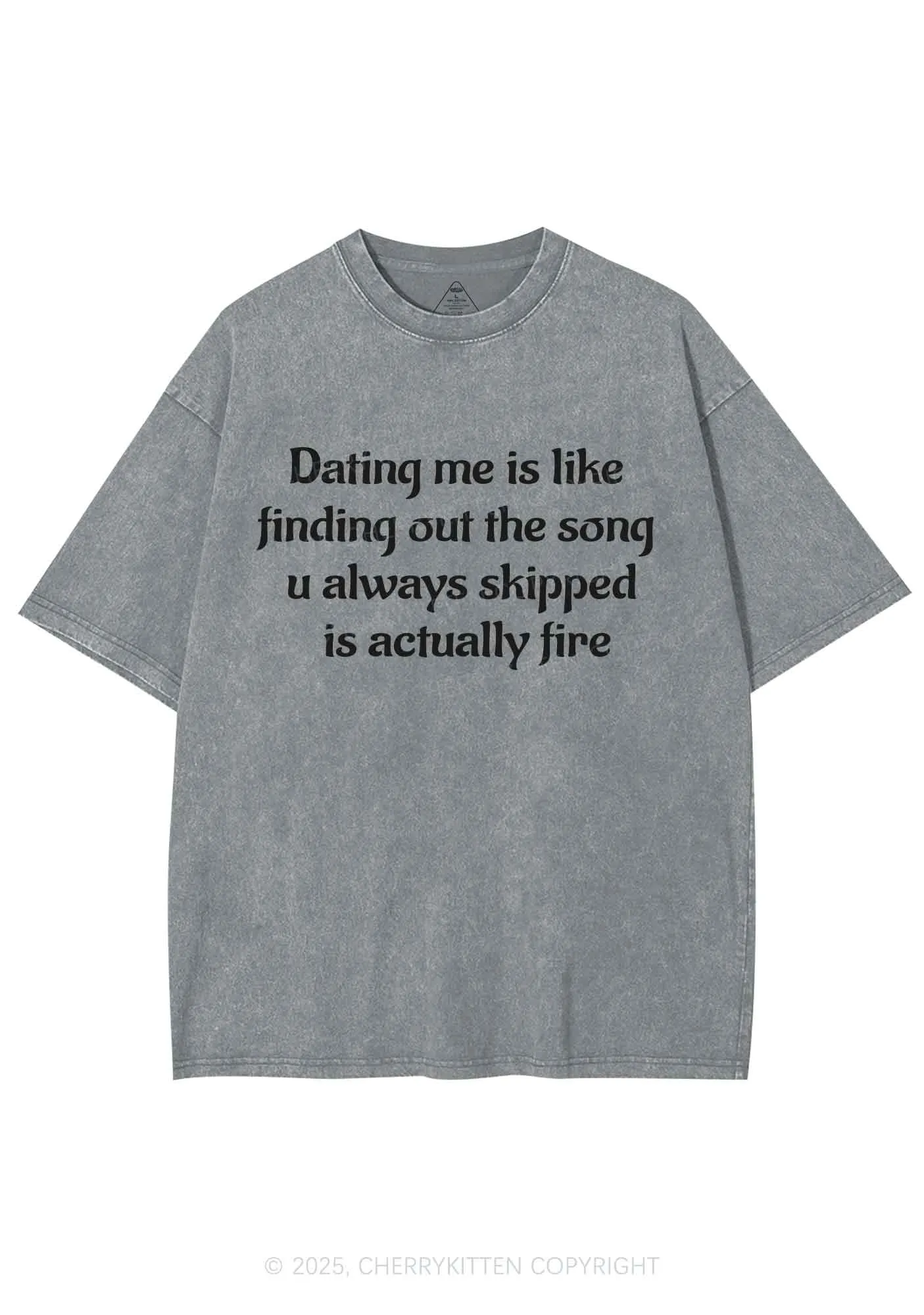 Dating Me Y2K Shirts Washed Tee Cherrykitten