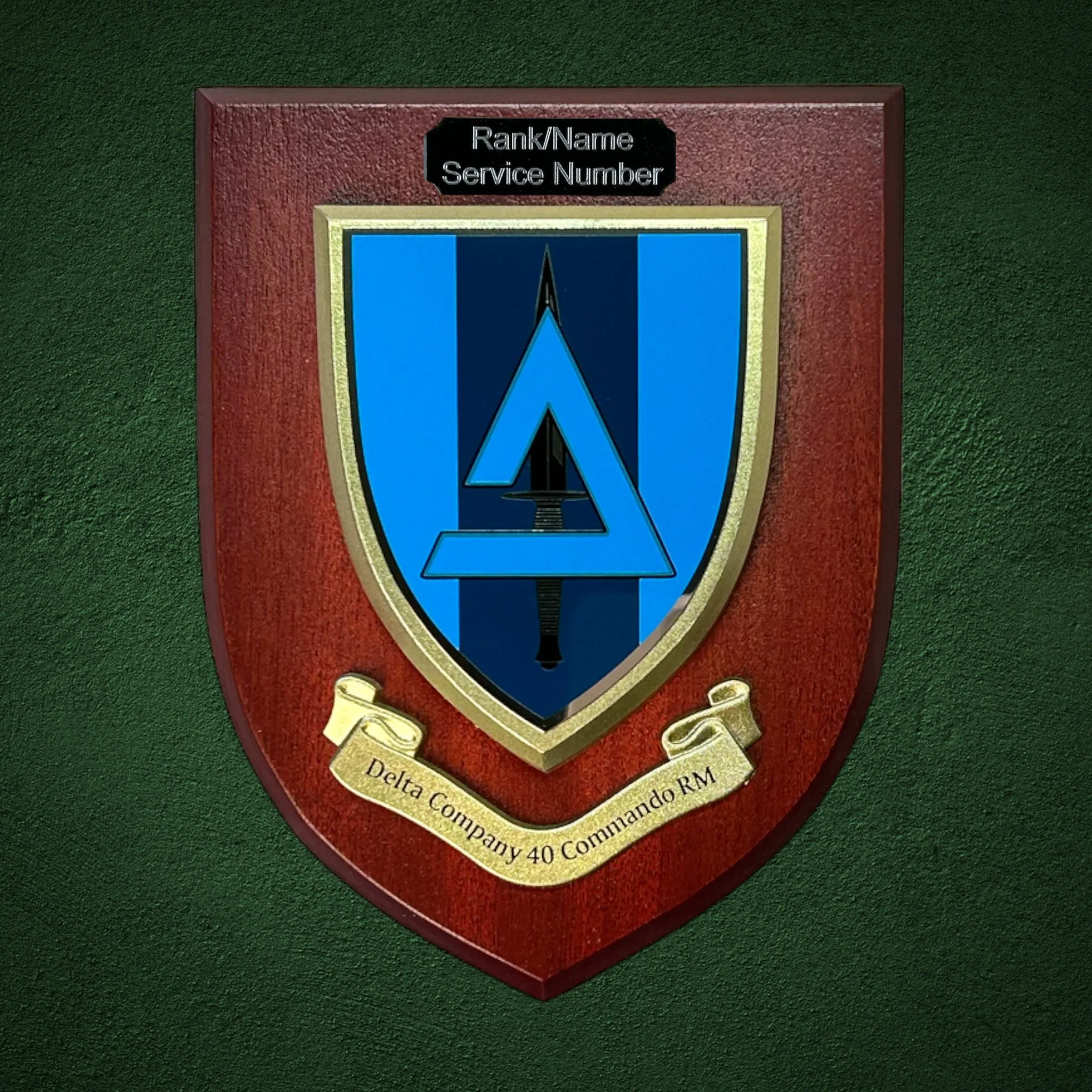 Delta Company 40 Commando Plaque
