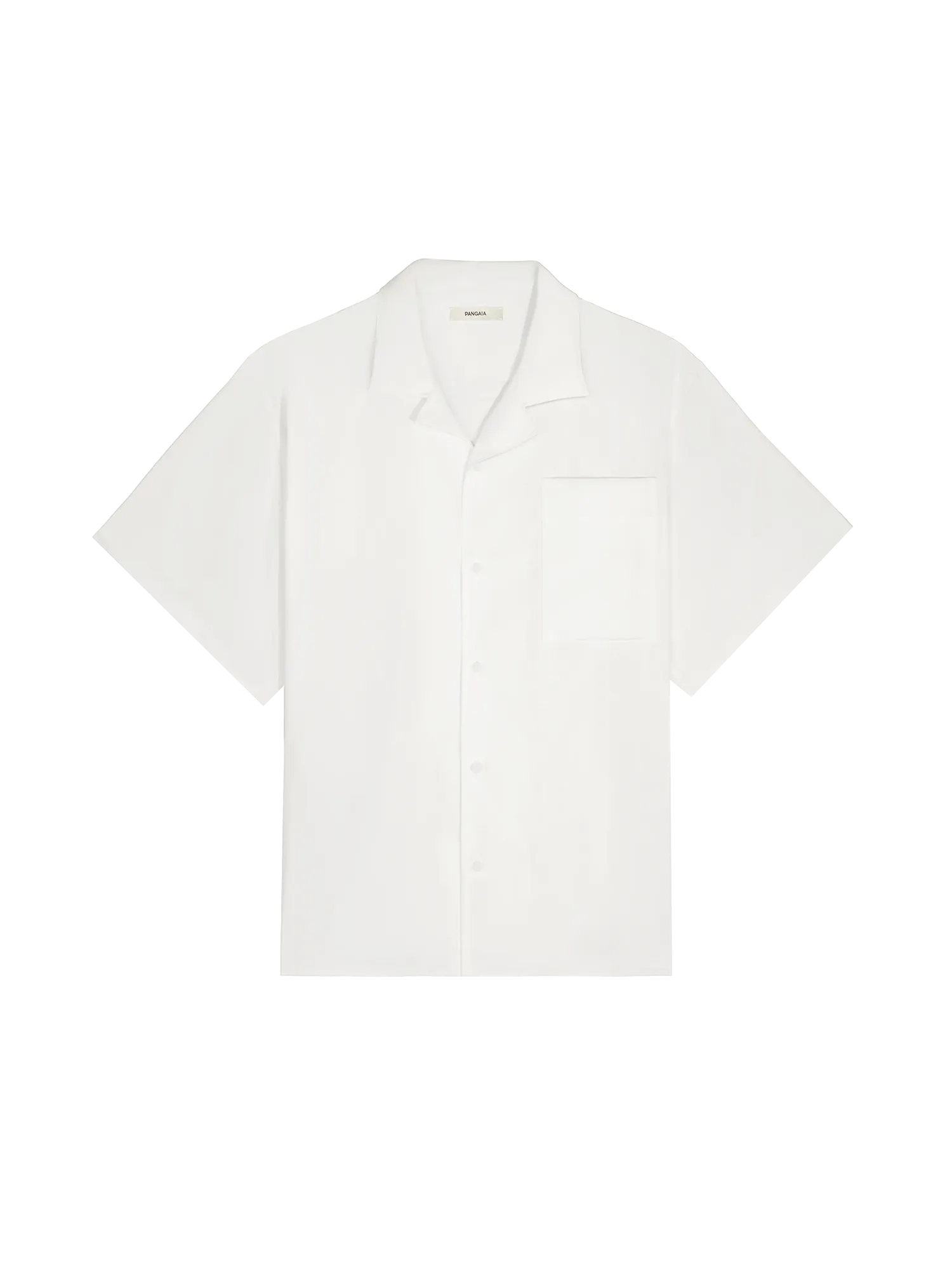 DNA Aloe Linen Camp Collar Shirt—off-white