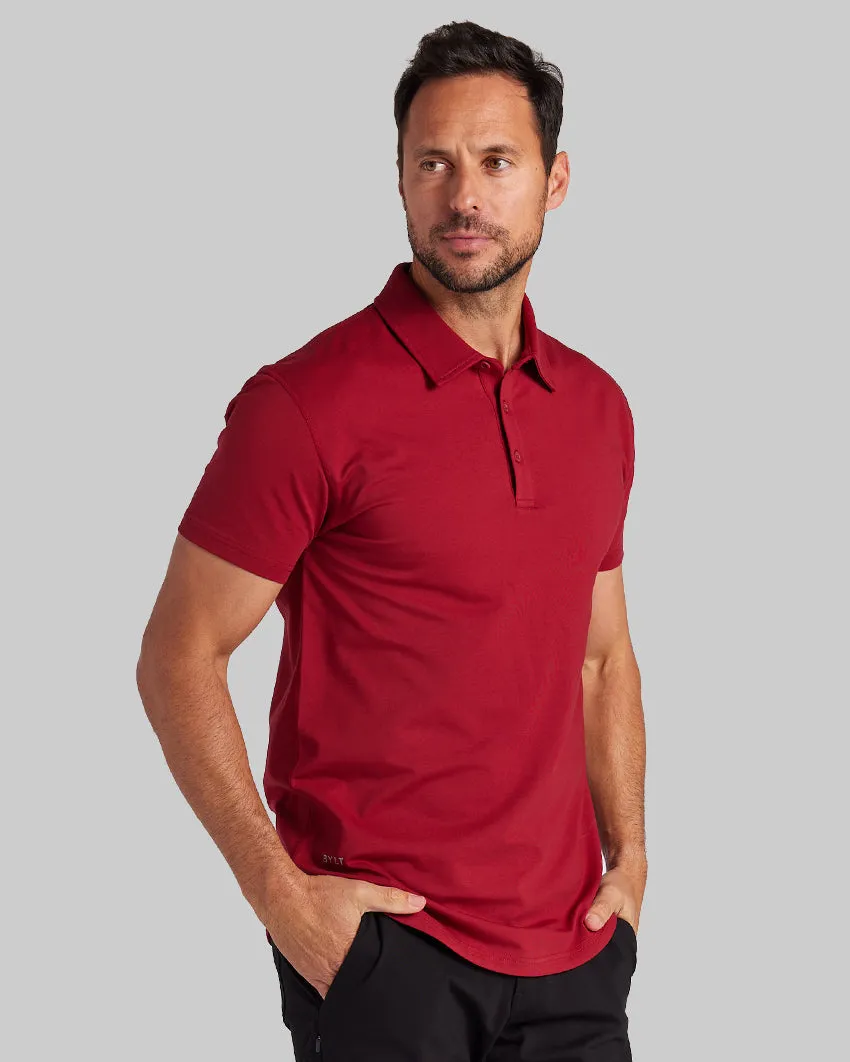 Drop-Cut Polo: BYLT Signature <!-- Size S -->