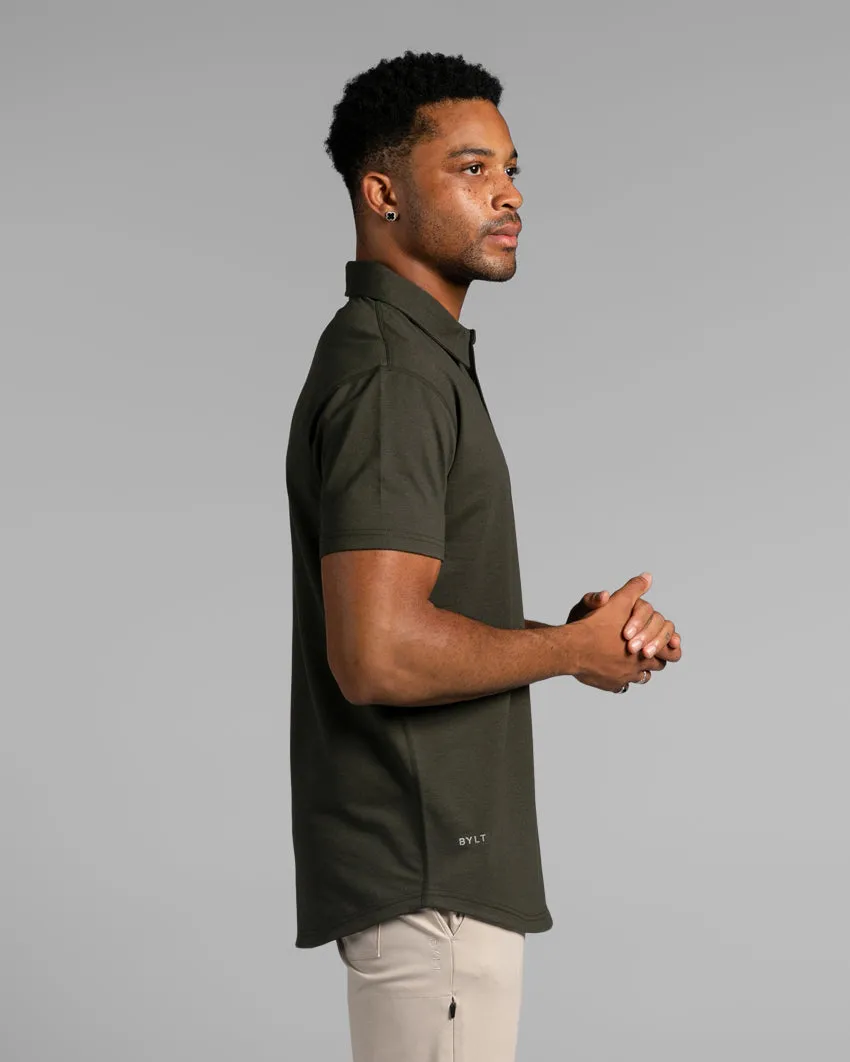 Drop-Cut Polo: BYLT Signature <!-- Size S -->